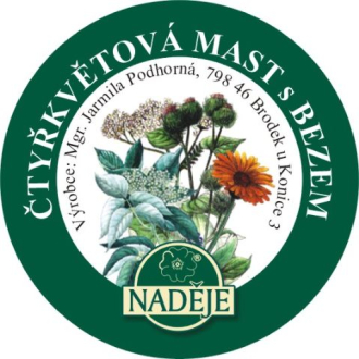 Masť štvorkvetová s bazou 50ml