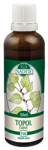 Topoľ čierny 50ml, P46 - tinktúra z púčikov rastlín