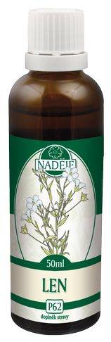 Ľan 50ml, P62 - tinktúra z púčikov rastlín
