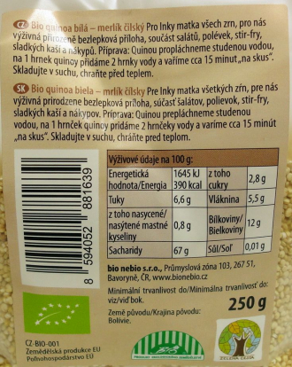 Quinoa 250 g BIO