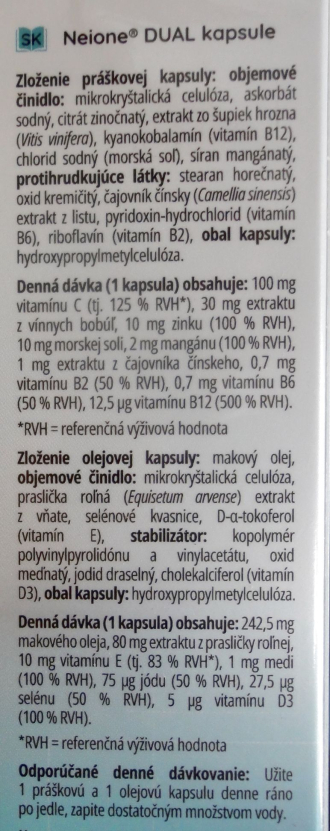 Matuzalem kapsule Neione dual
