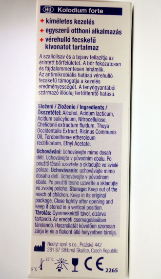 Kolodium forte 10ml na bradavice