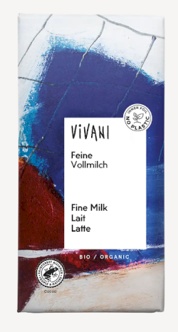 Mliečna čokoláda 32% kakaa, BIO 80g Vivani