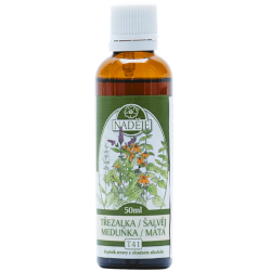 Ľubovník - šalvia - mäta - medovka 50ml, T41...
