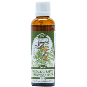 Ľubovník - šalvia - mäta - medovka 50ml, T41...
