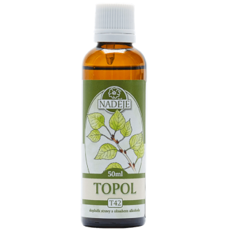 Topoľ 50ml, T42 - tinktúra z bylín
