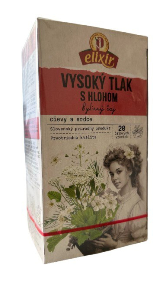 Vysoký tlak s hlohom bylinný čaj - porciovaný 20 x 2g