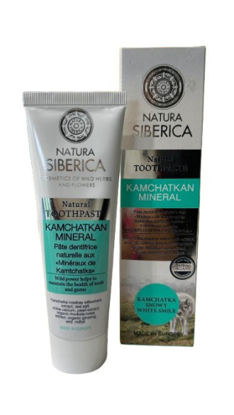 Prírodná sibírska zubná pasta Kamčatský minerál 100 g