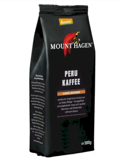 Mount Hagen Peru kaffee zrnková káva BIO 250g