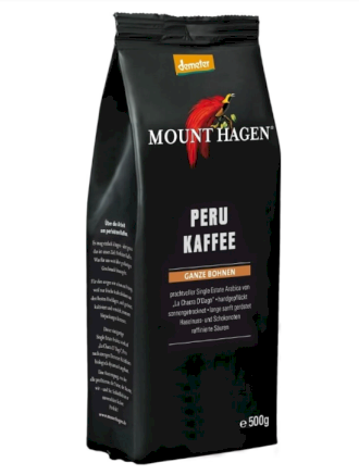 Mount Hagen Peru kaffee zrnková káva BIO 250g