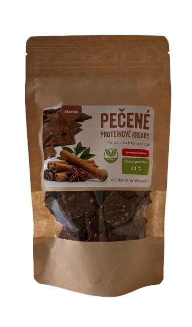Pečené proteínové krekry škorica 80gObjav lahodnú chrumkavú pochúťku, ktorá spája zdravie, chuť a kvalitné suroviny! Pečené...