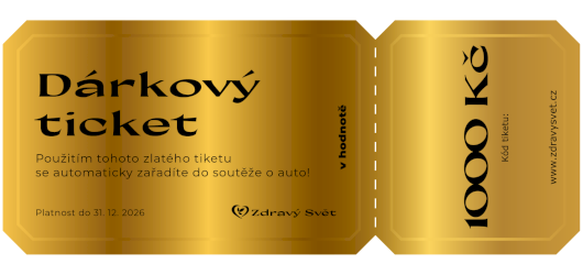 Darčekový súťažný kupón v hodnote 1000 Kč