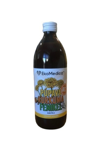 Púpava, kurkuma, fenikel šťava 500 ml